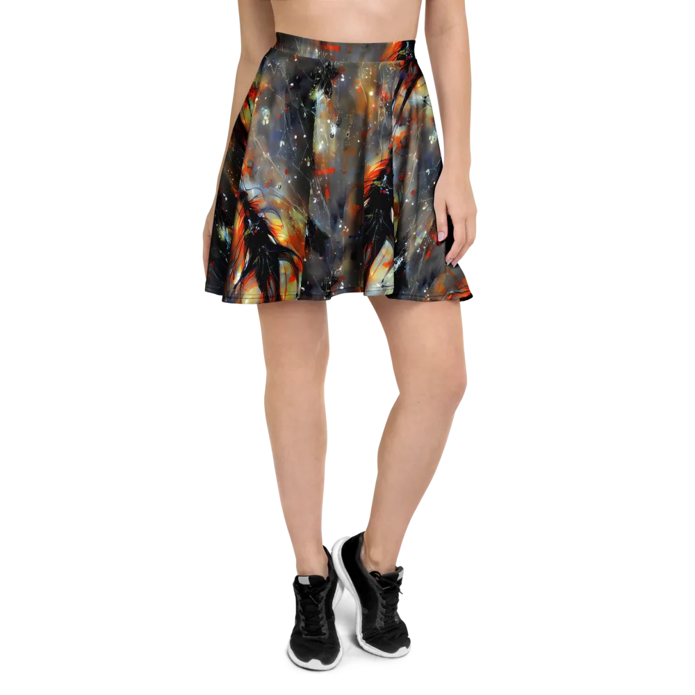 Sidereal Threads on Skater Skirt — Front