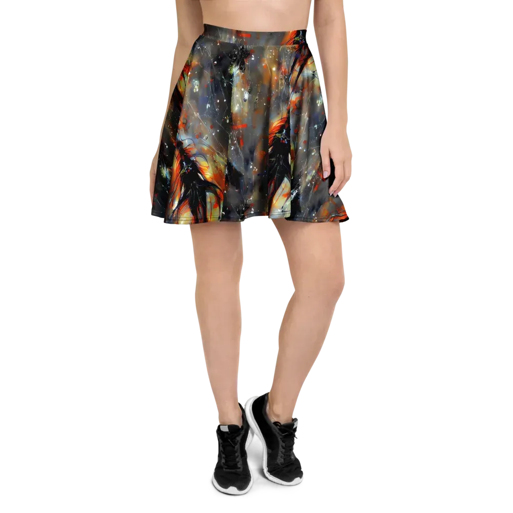Sidereal Threads on Skater Skirt — Front