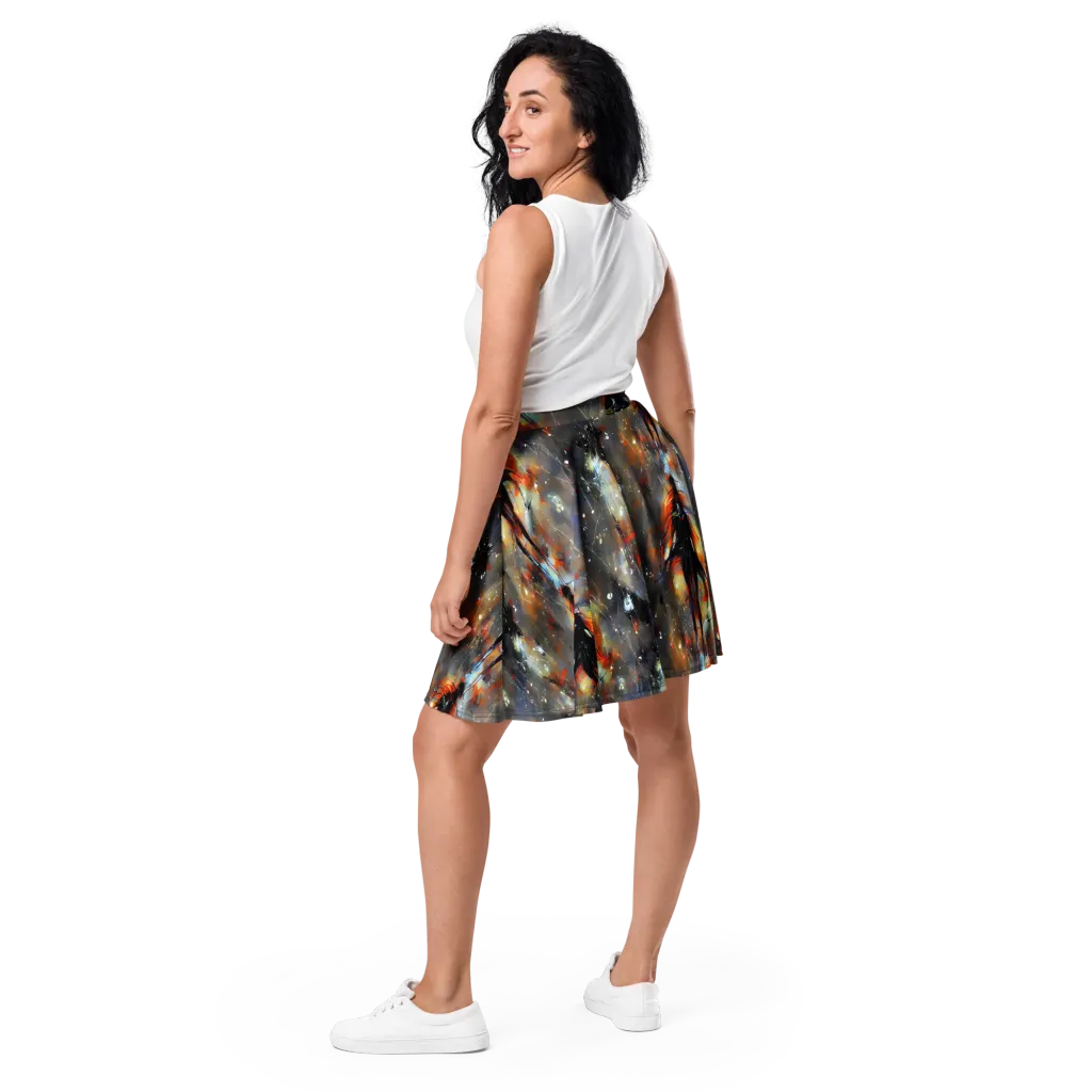 Sidereal Threads on Skater Skirt — Back