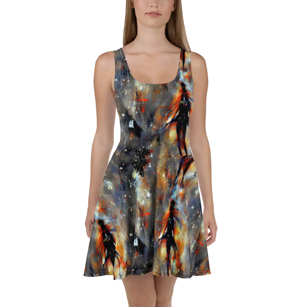 Sidereal Threads on Skater Dress — Front