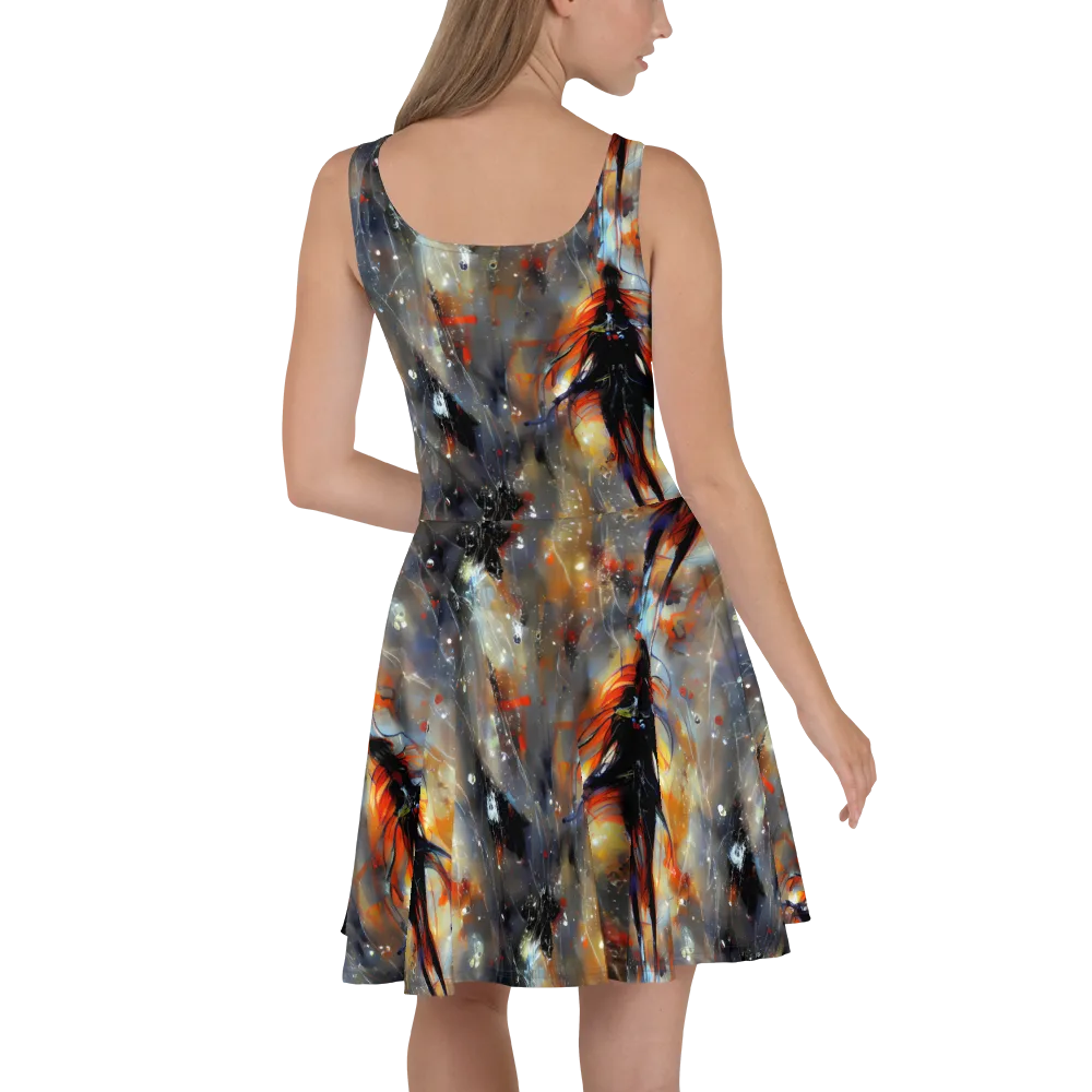 Sidereal Threads on Skater Dress — Back