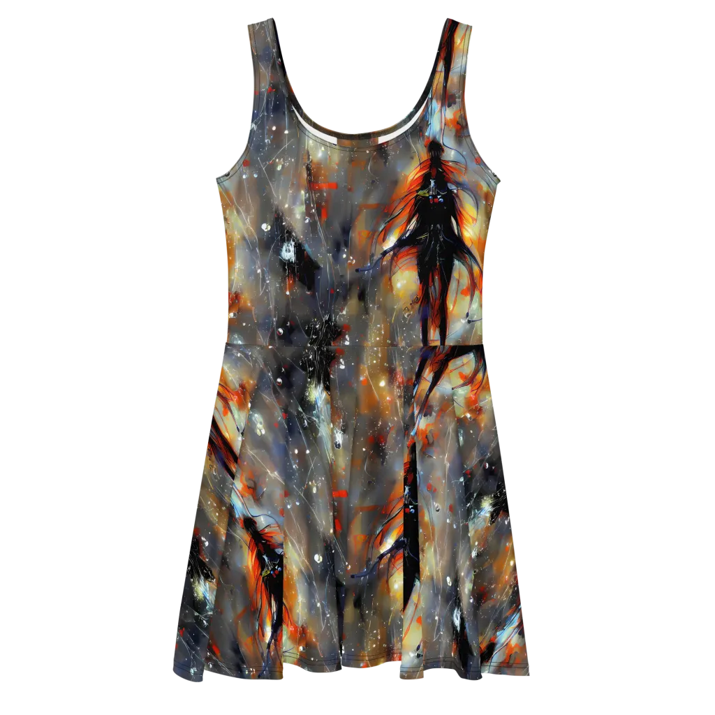 Sidereal Threads on Skater Dress — Front