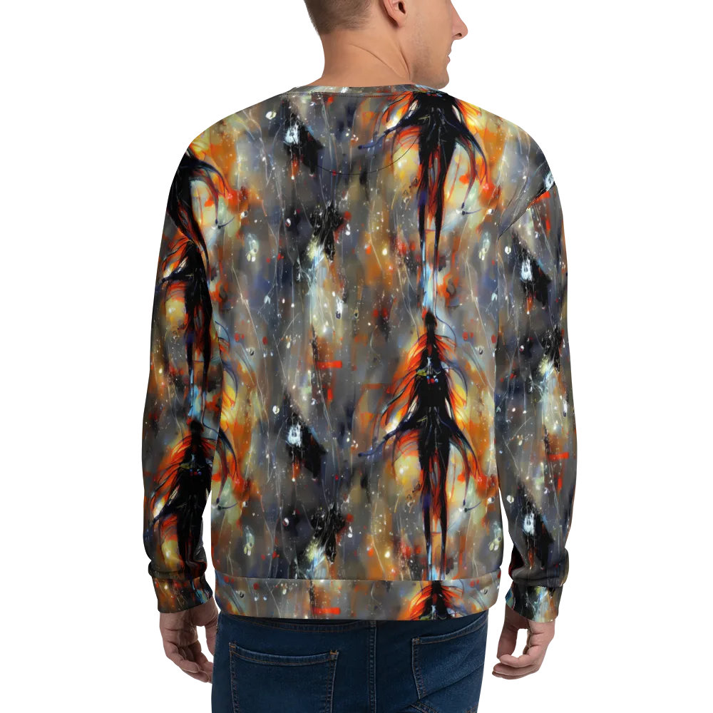 Sidereal Threads on Sweatshirt — Back