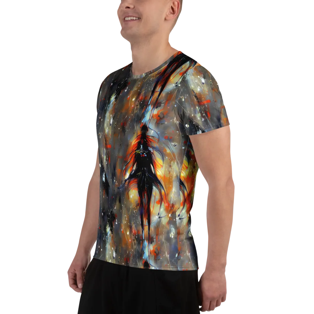 Sidereal Threads on Men's Athletic T-Shirt — Left