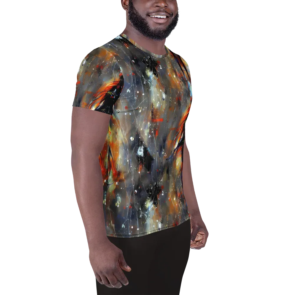 Sidereal Threads on Men's Athletic T-Shirt — Right