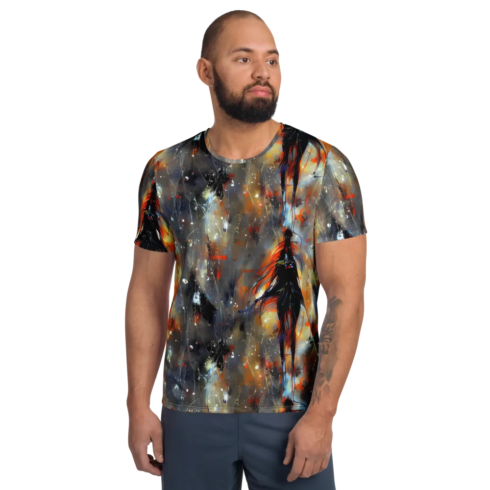 Sidereal Threads on Men's Athletic T-Shirt — Front