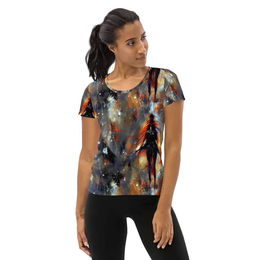 Sidereal Threads on Women's Athletic T-Shirt — Front