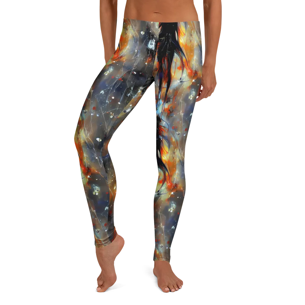Sidereal Threads on Leggings — Front