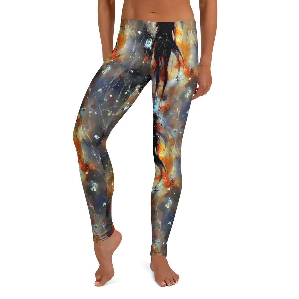 Sidereal Threads on Leggings — Front