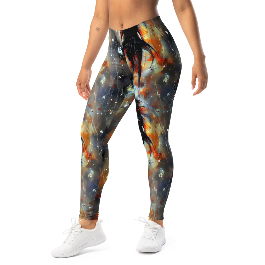 Sidereal Threads on Leggings — Left Front