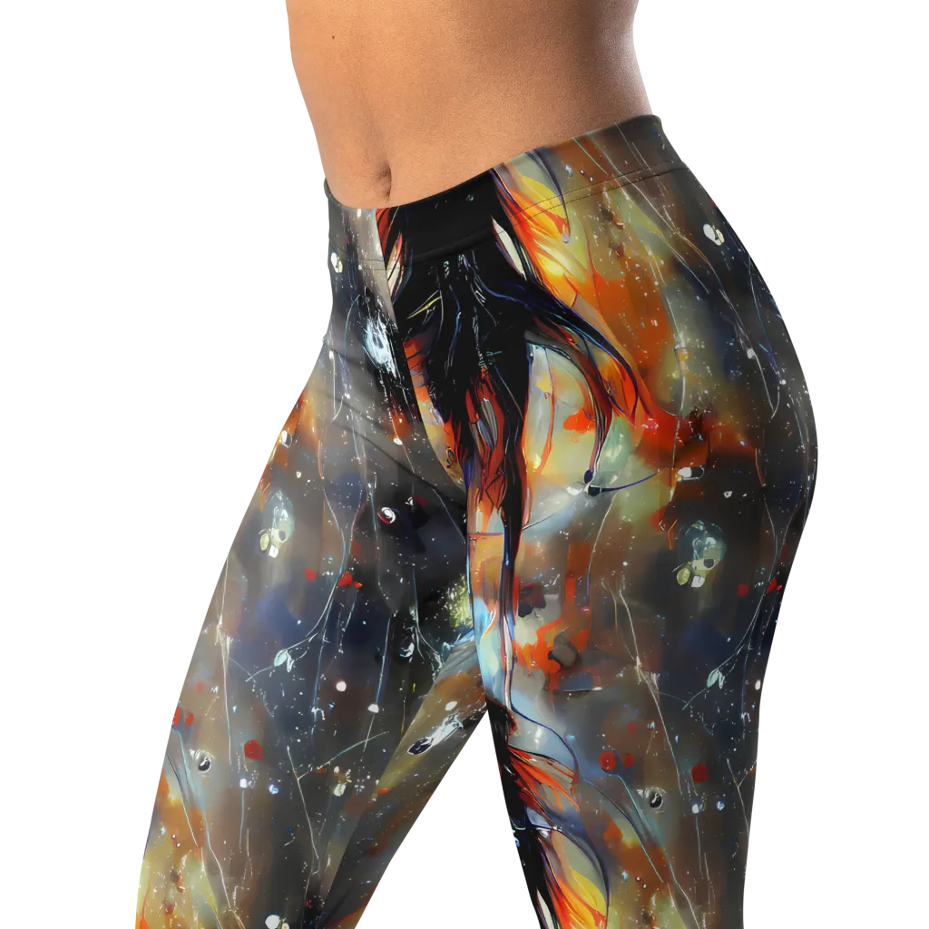 Sidereal Threads on Leggings — Left Front