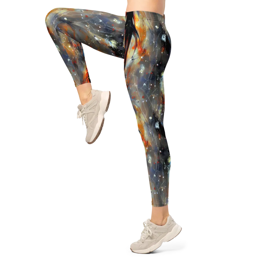 Sidereal Threads on Leggings — Left