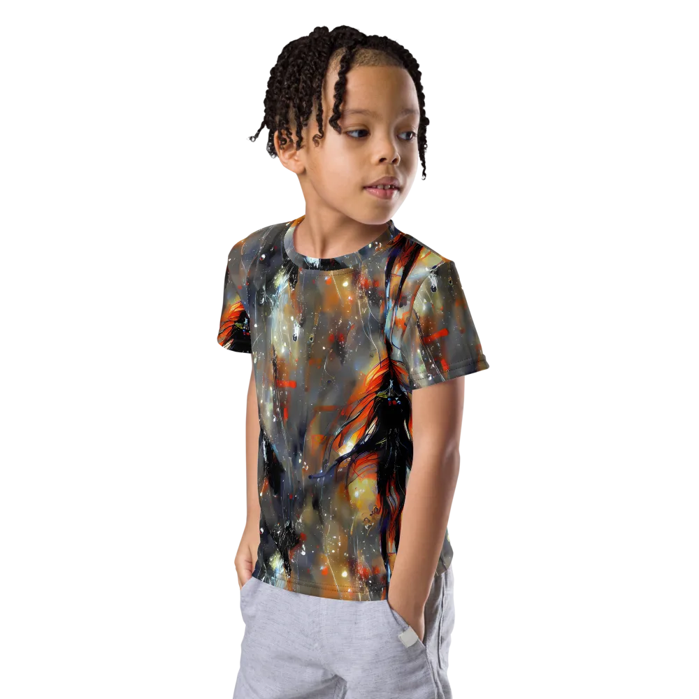 Sidereal Threads on Kids Crew Neck T-Shirt — Left Front