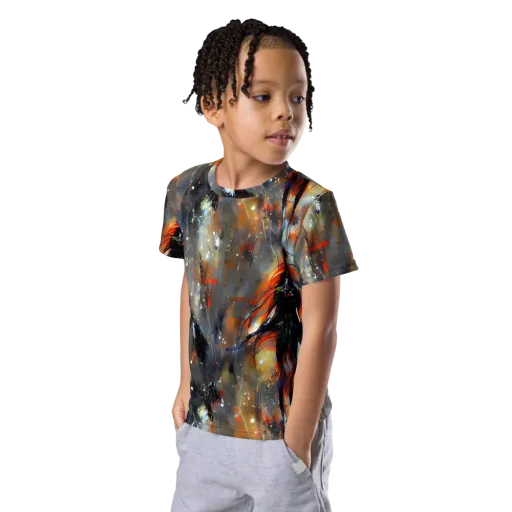 Sidereal Threads on a Kids Crew Neck T-Shirt