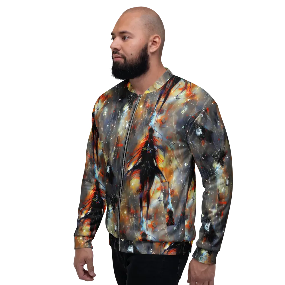 Sidereal Threads on Bomber Jacket — Left