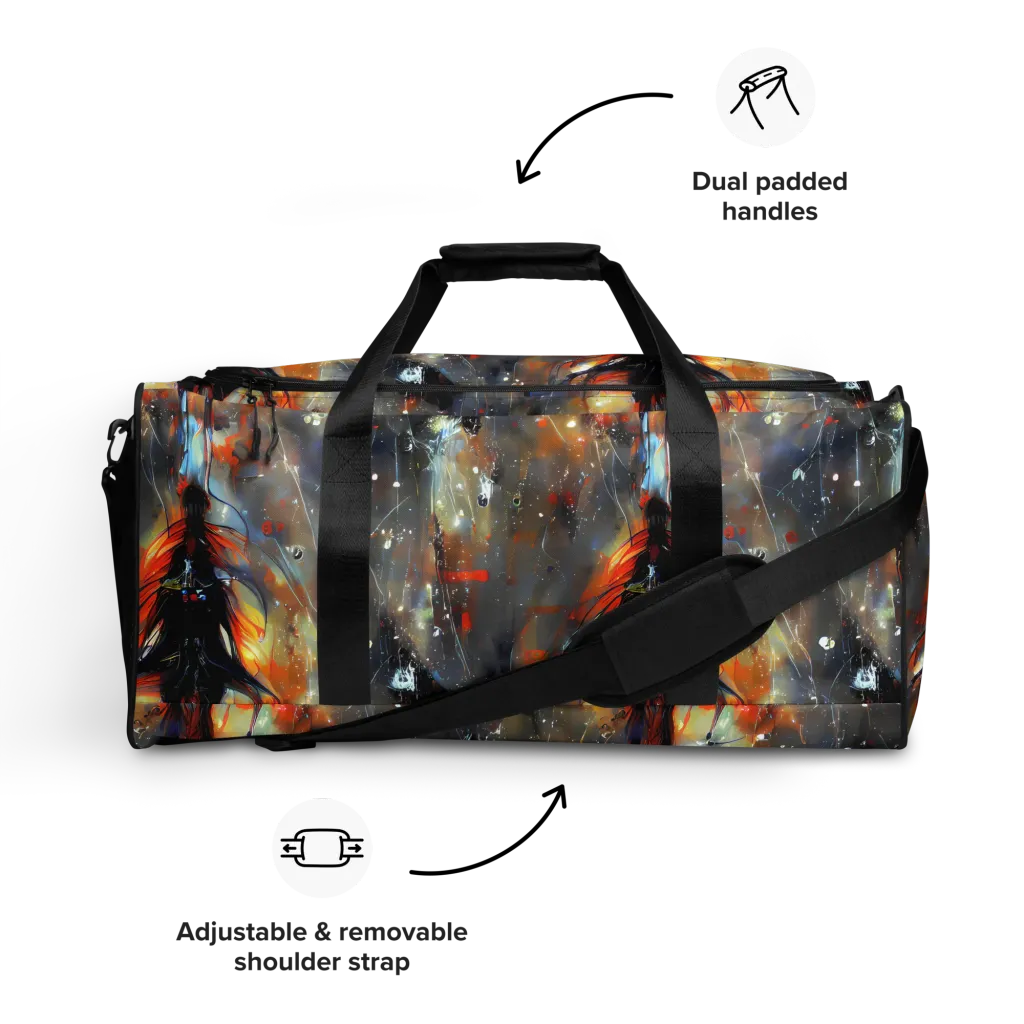 Sidereal Threads on Duffle Bag — Front