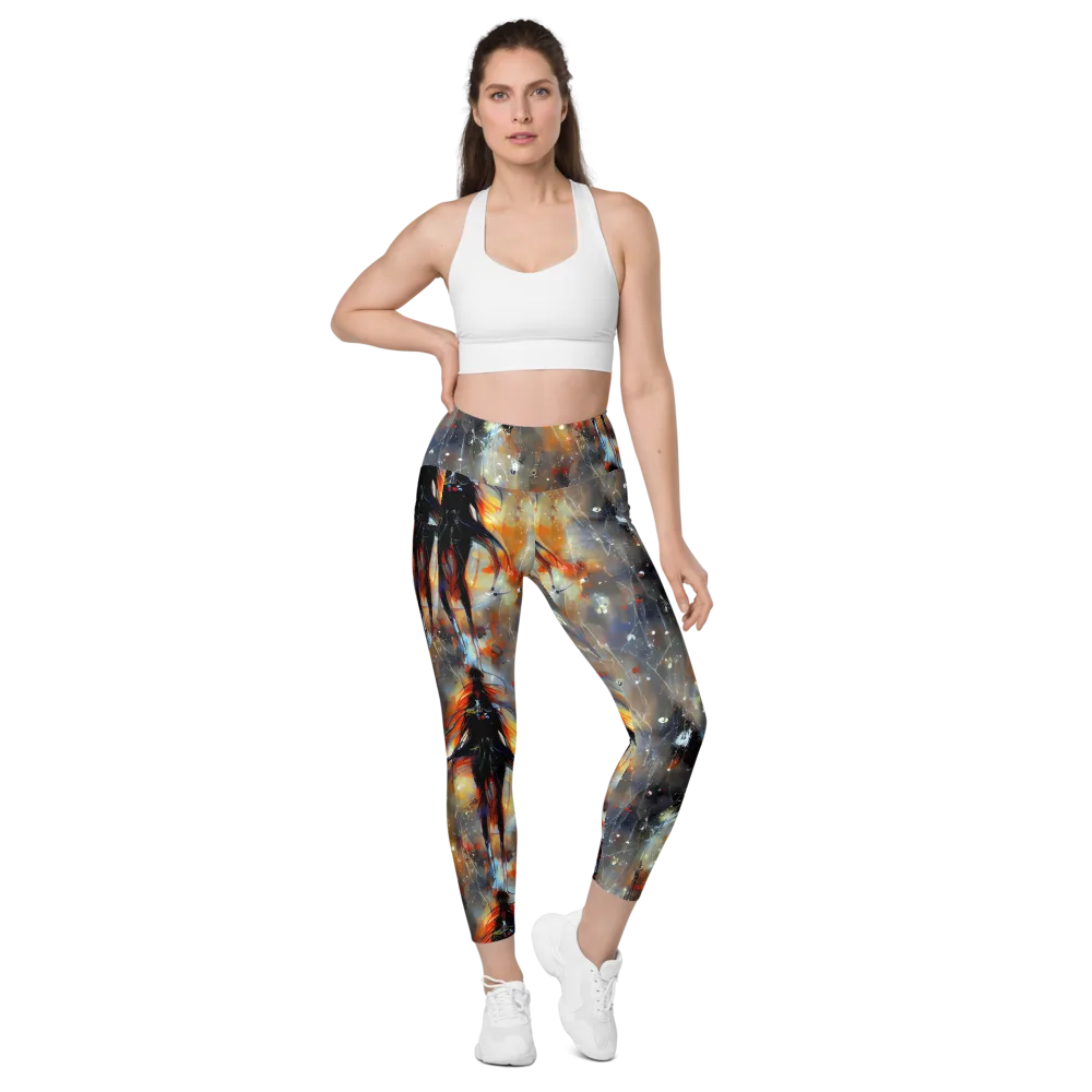 Sidereal Threads on Leggings with Pockets — Front