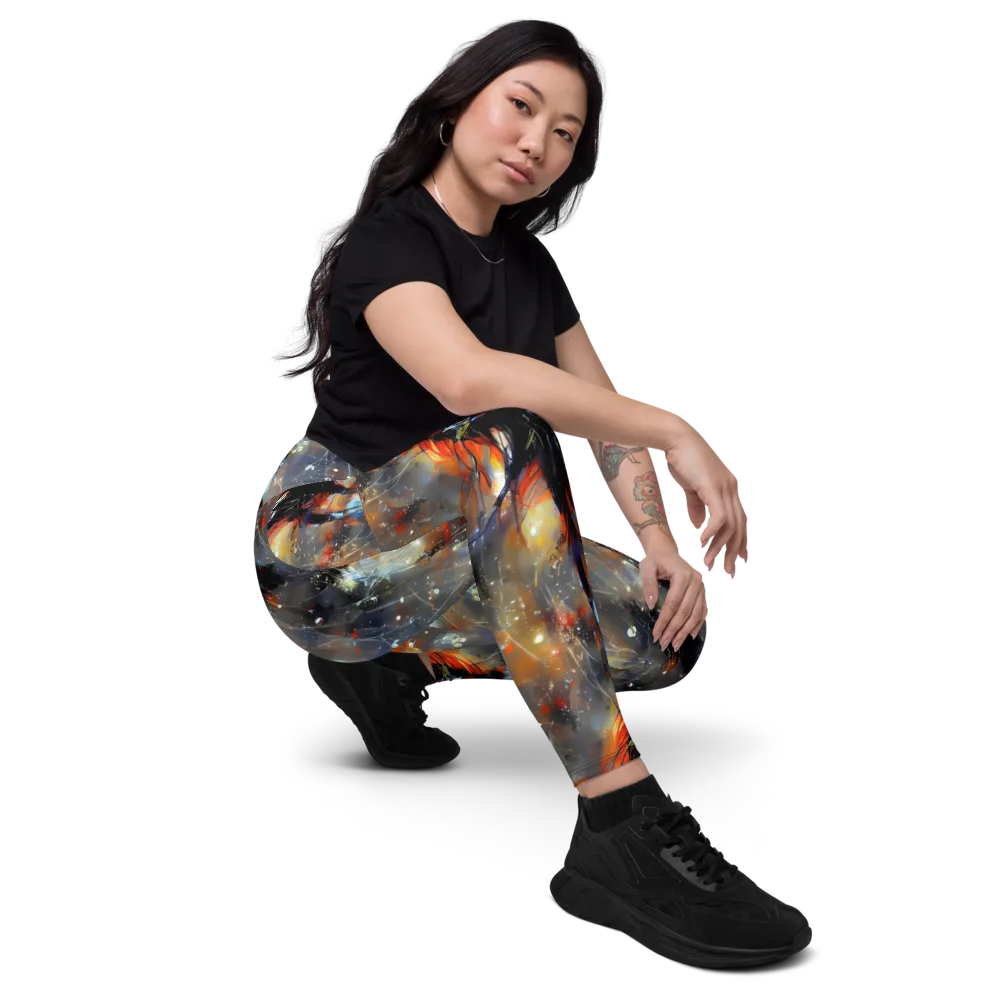Sidereal Threads on Leggings with Pockets — Right Front