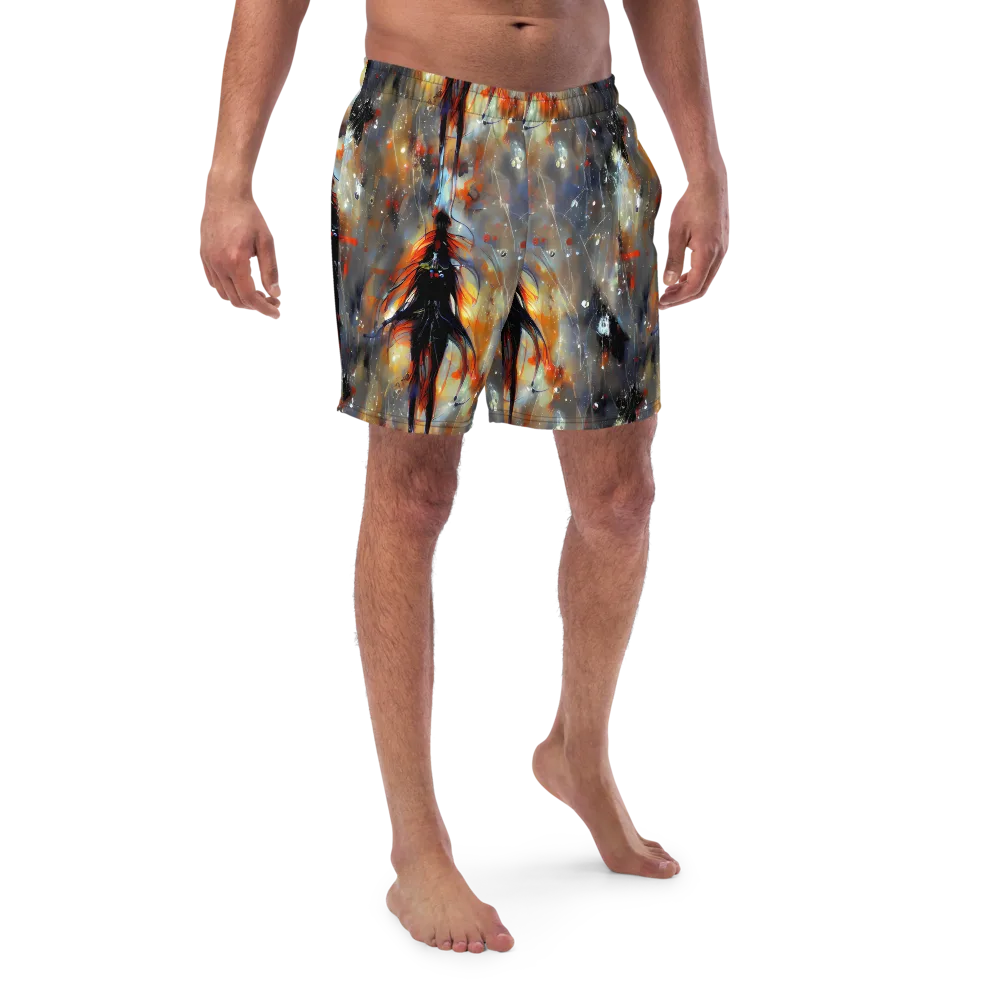 Sidereal Threads on Swim Trunks — Front