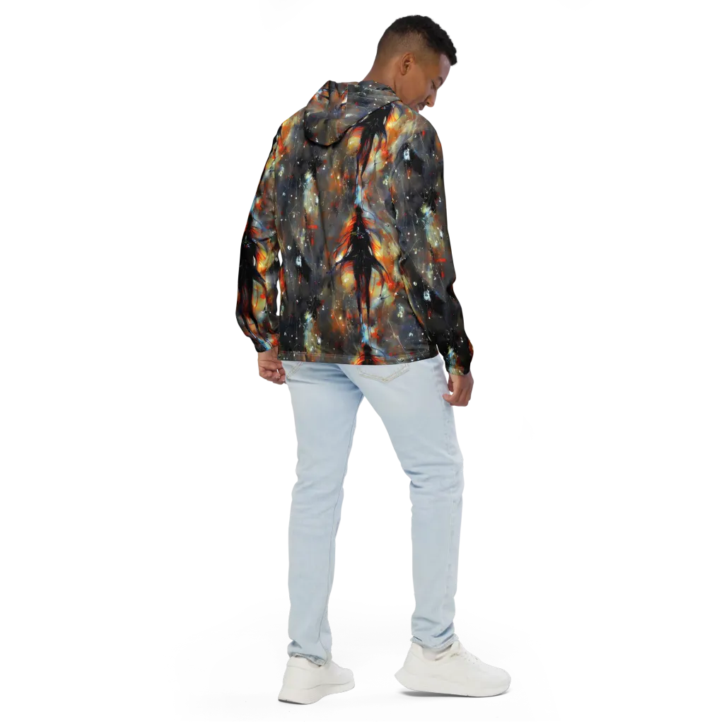 Sidereal Threads on Men's Windbreaker — Back