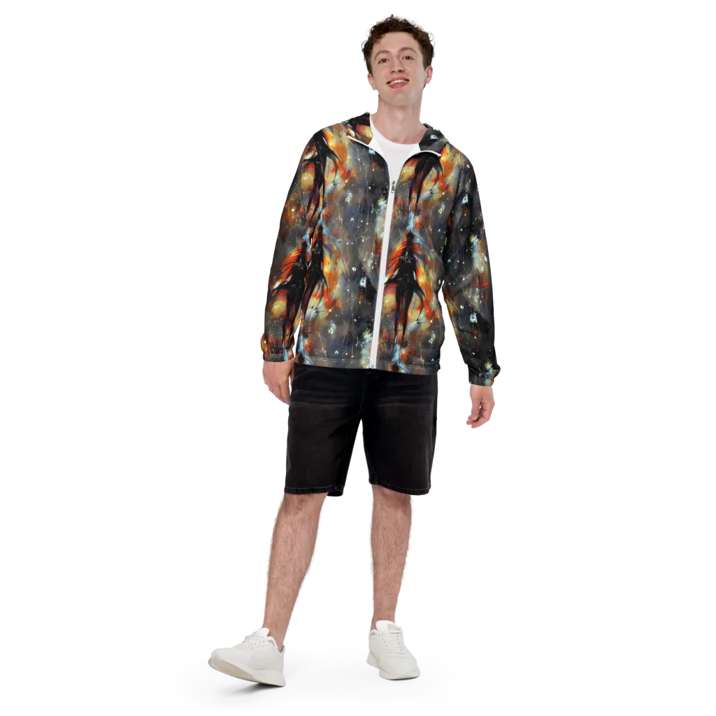 Sidereal Threads on Men's Windbreaker — Front