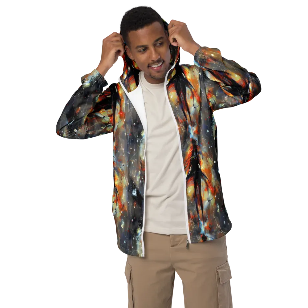 Sidereal Threads on Men's Windbreaker — Front