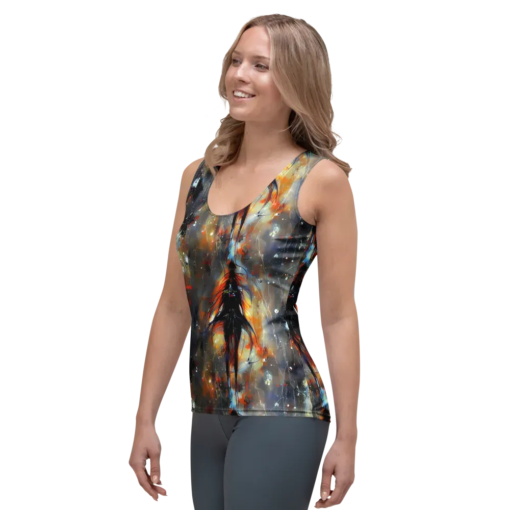 Sidereal Threads on Women's Tank Top — Left Front