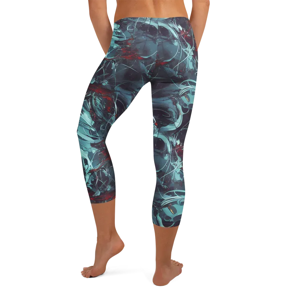 Cosmic Dancer on Capri Leggings — Back