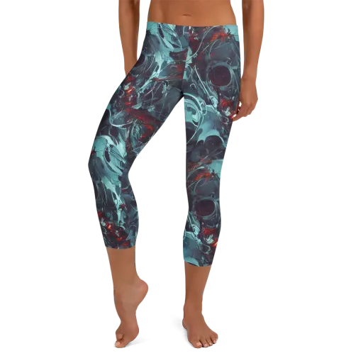 Cosmic Dancer on a Capri Leggings