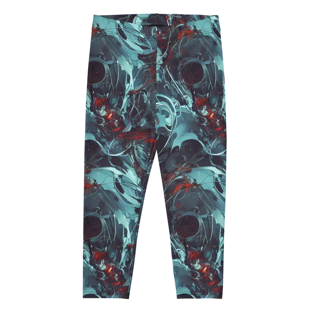 Cosmic Dancer on Capri Leggings — Front