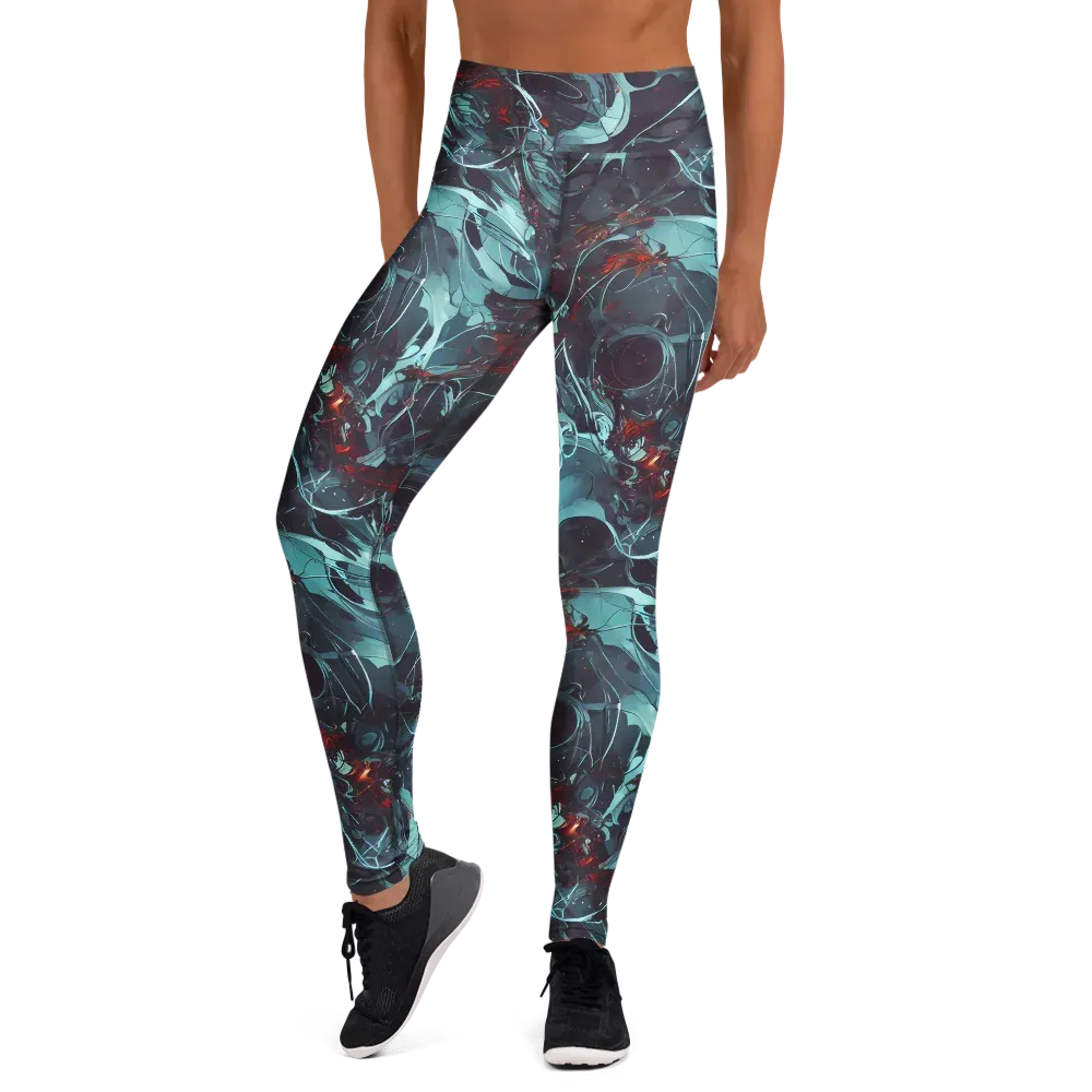 Cosmic Dancer on Yoga Leggings — Front