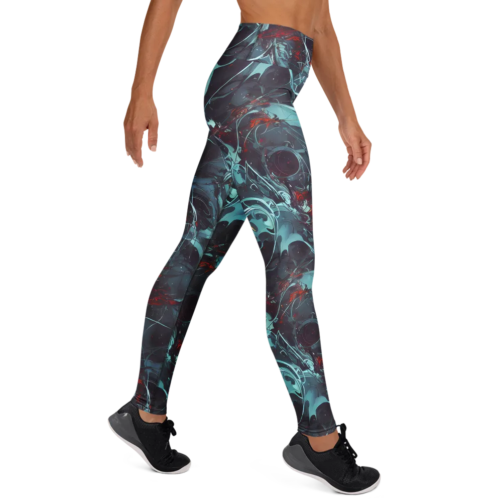 Cosmic Dancer on Yoga Leggings — Right