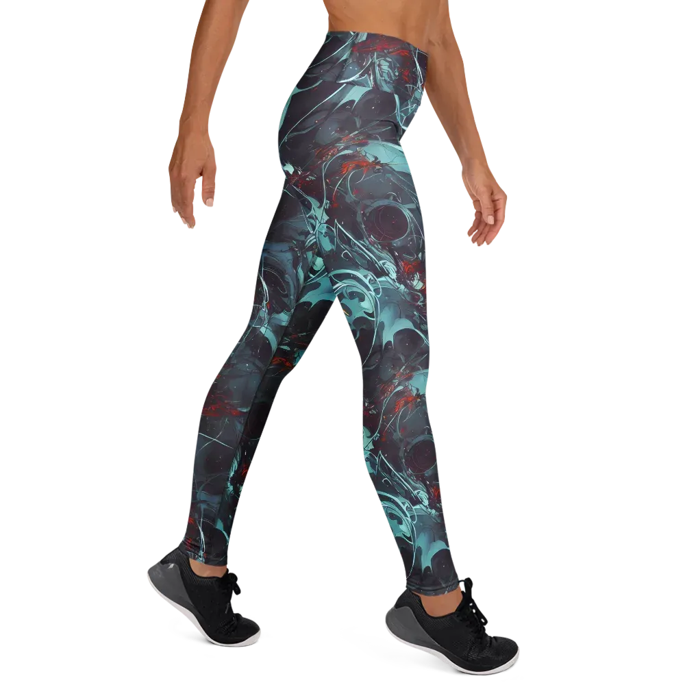 Cosmic Dancer on Yoga Leggings — Right