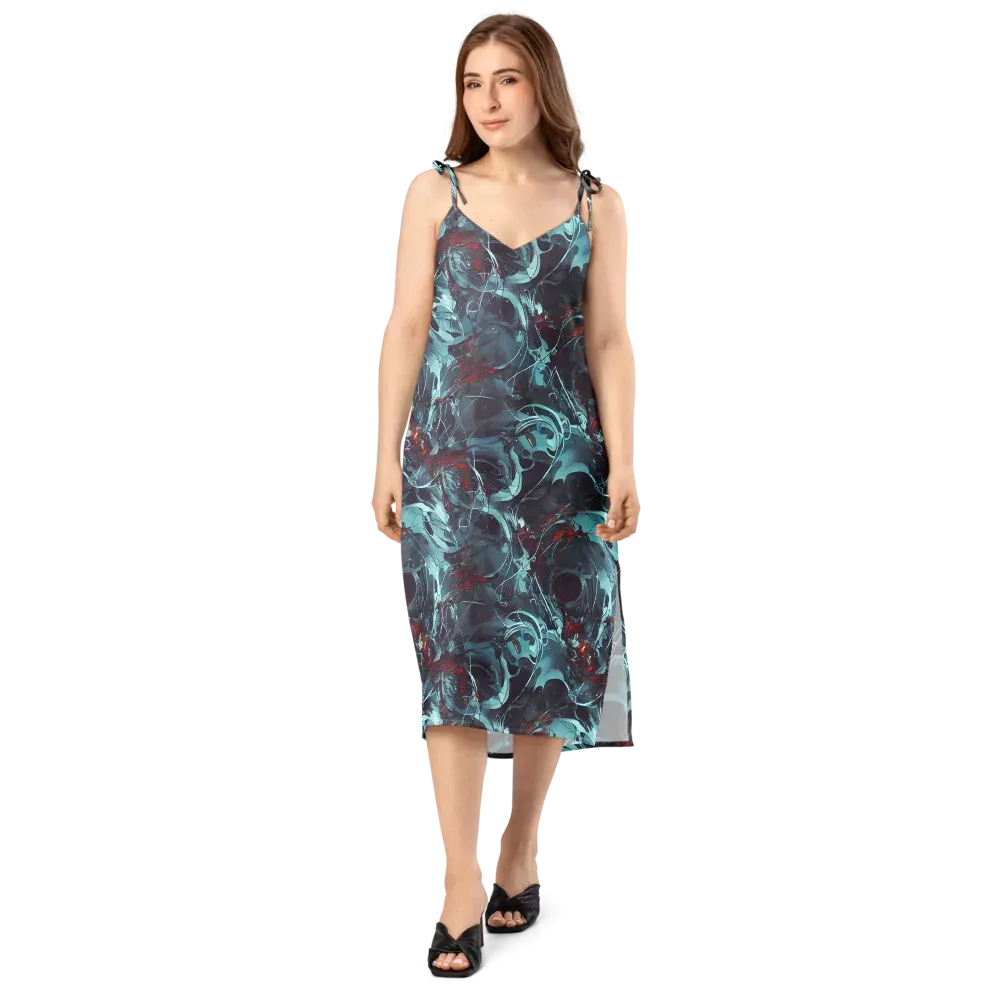 Cosmic Dancer on Slip Dress — Front