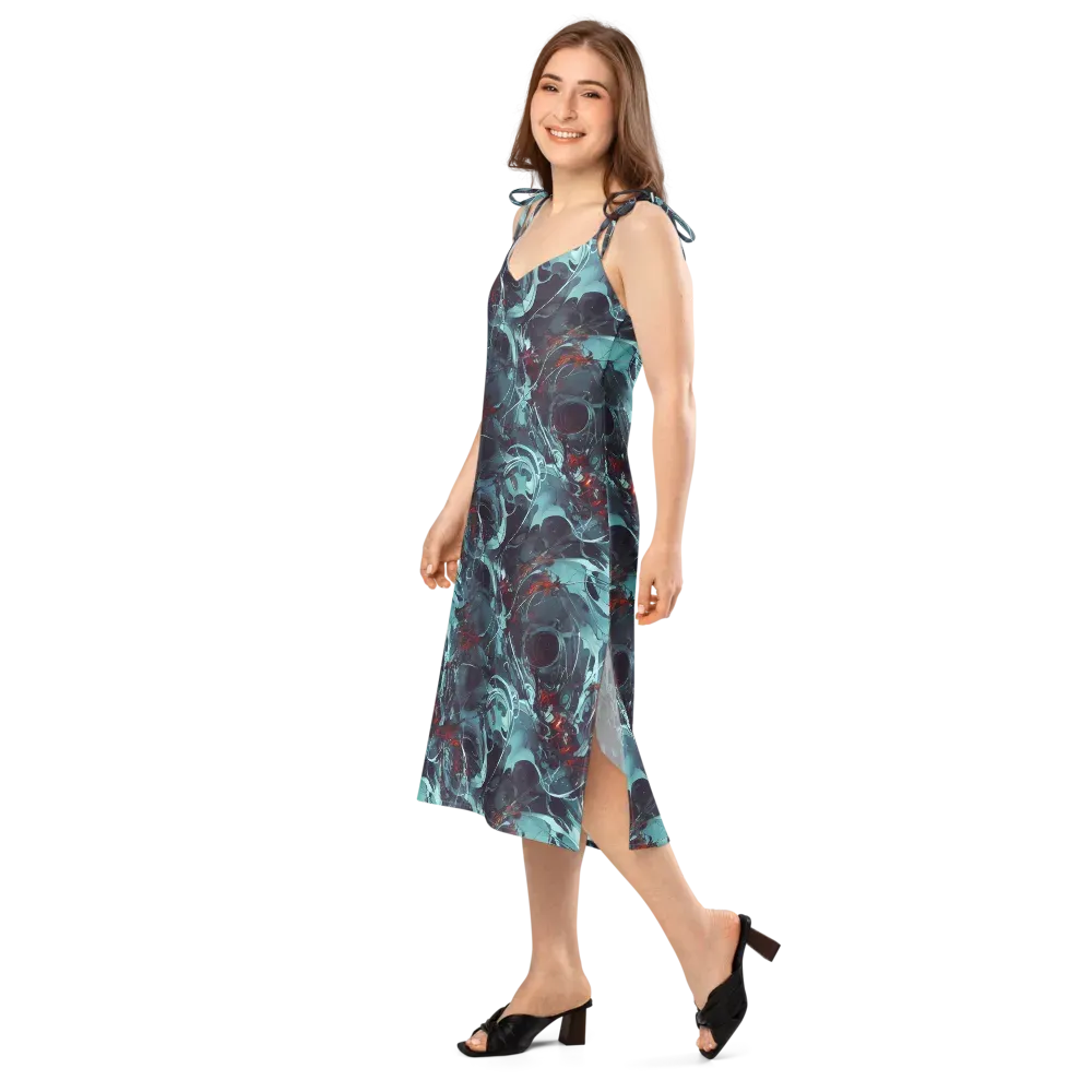 Cosmic Dancer on Slip Dress — Left Front