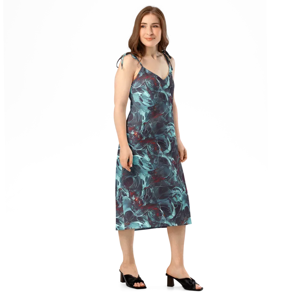 Cosmic Dancer on Slip Dress — Right Front