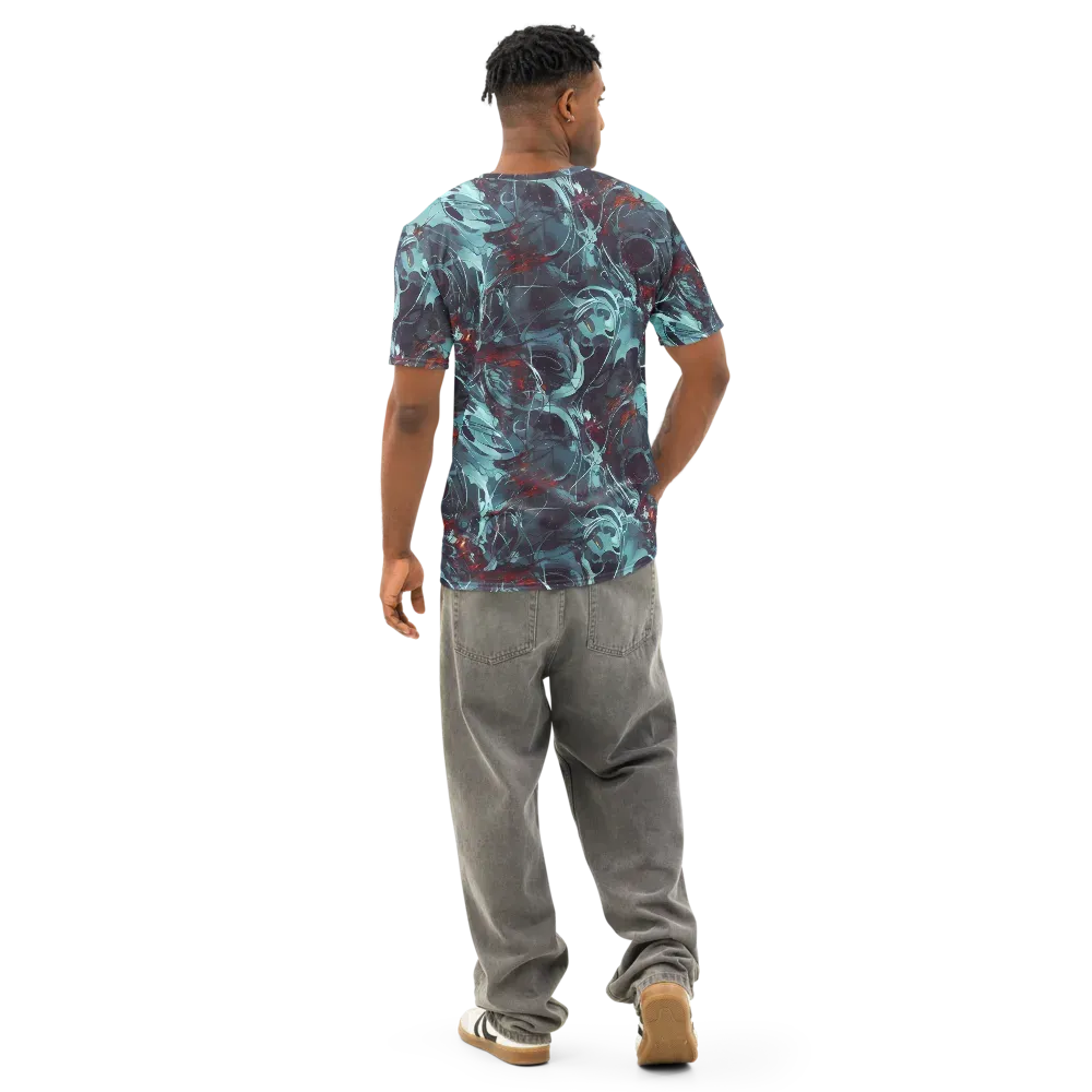 Cosmic Dancer on Men's Cotton Crew Neck T-Shirt — Back