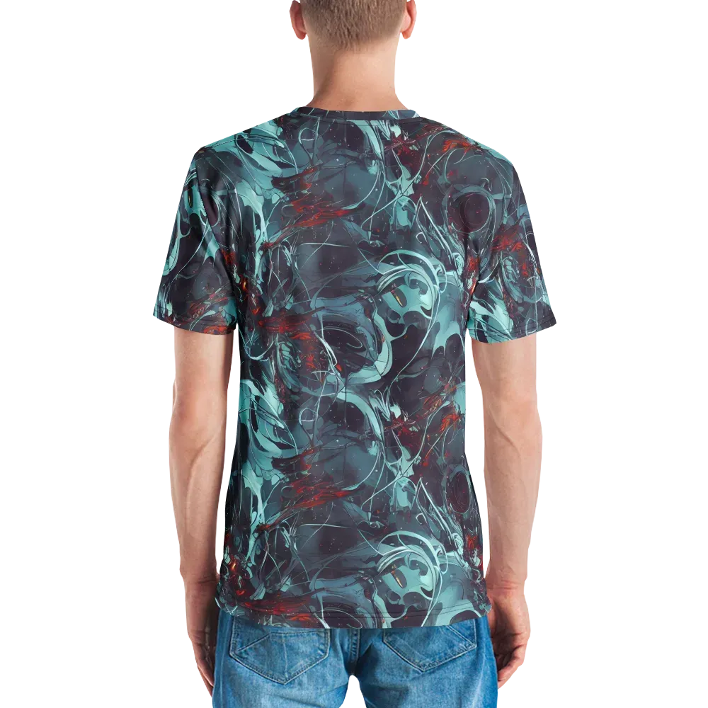 Cosmic Dancer on Men's Crew Neck T-Shirt — Back