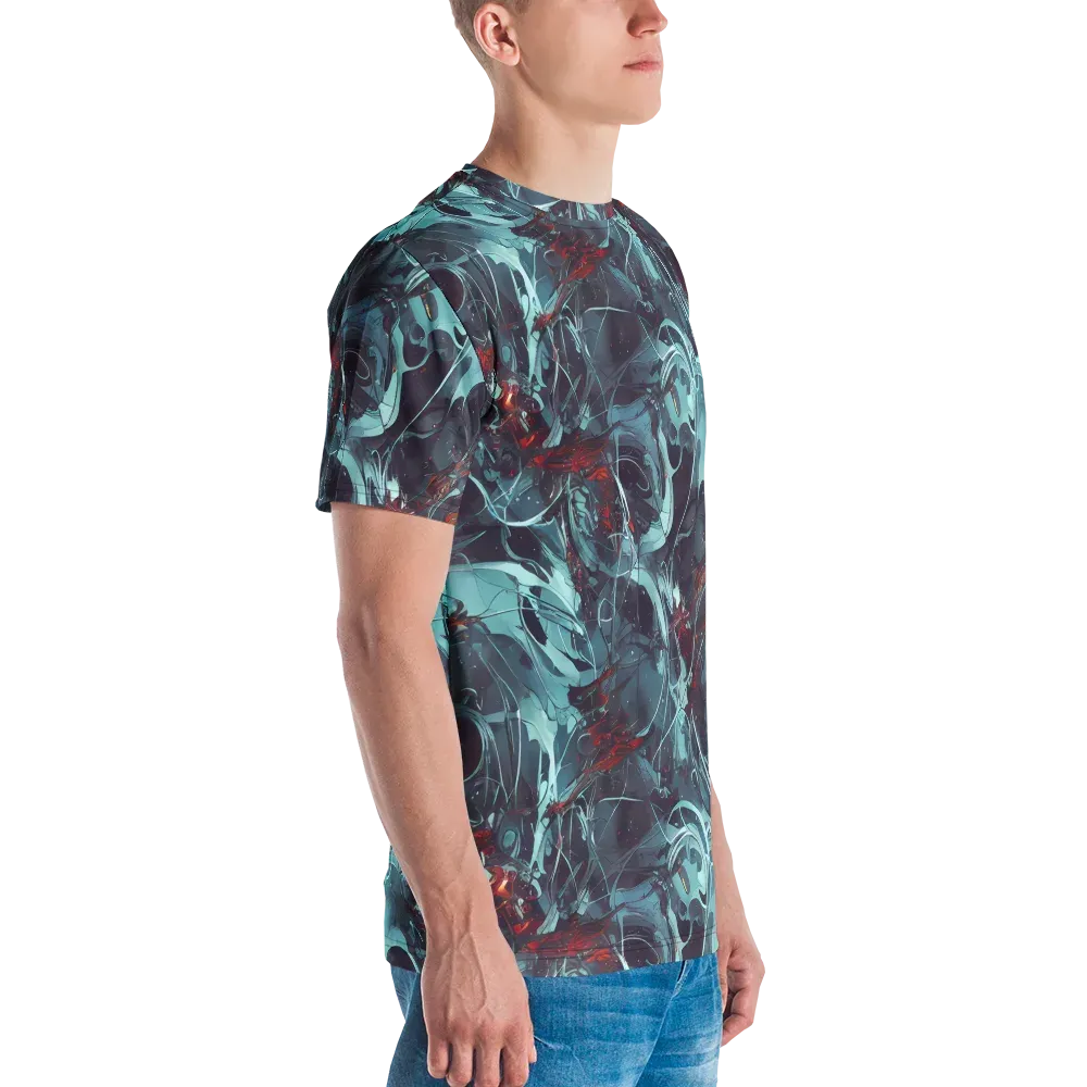 Cosmic Dancer on Men's Crew Neck T-Shirt — Right