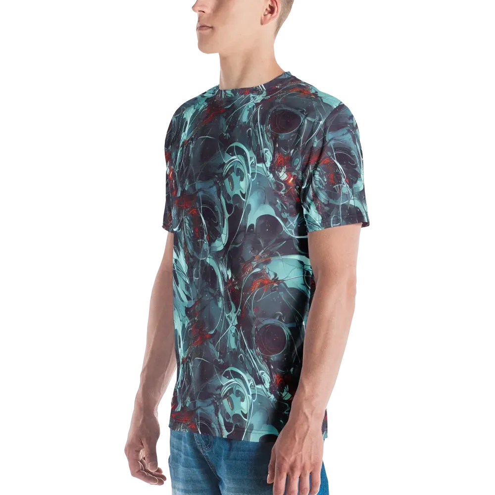 Cosmic Dancer on Men's Crew Neck T-Shirt — Left