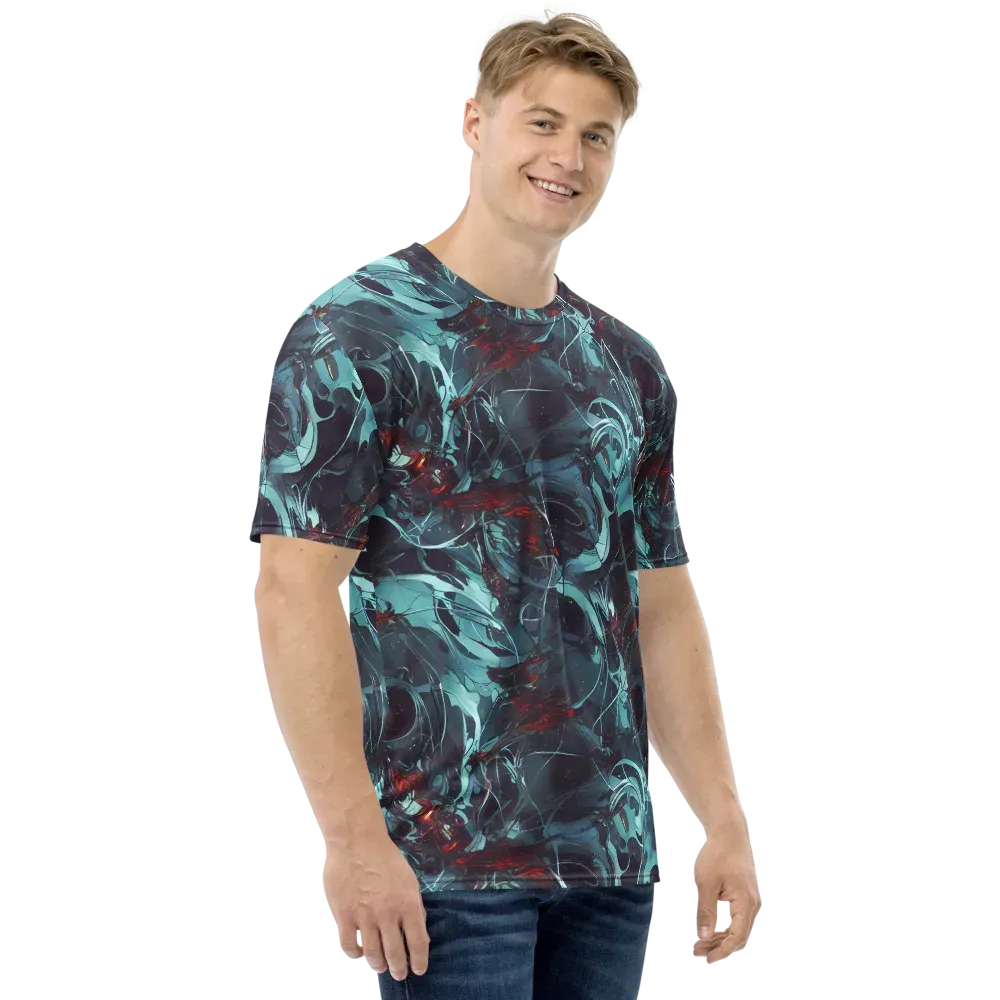Cosmic Dancer on Men's Crew Neck T-Shirt — Right