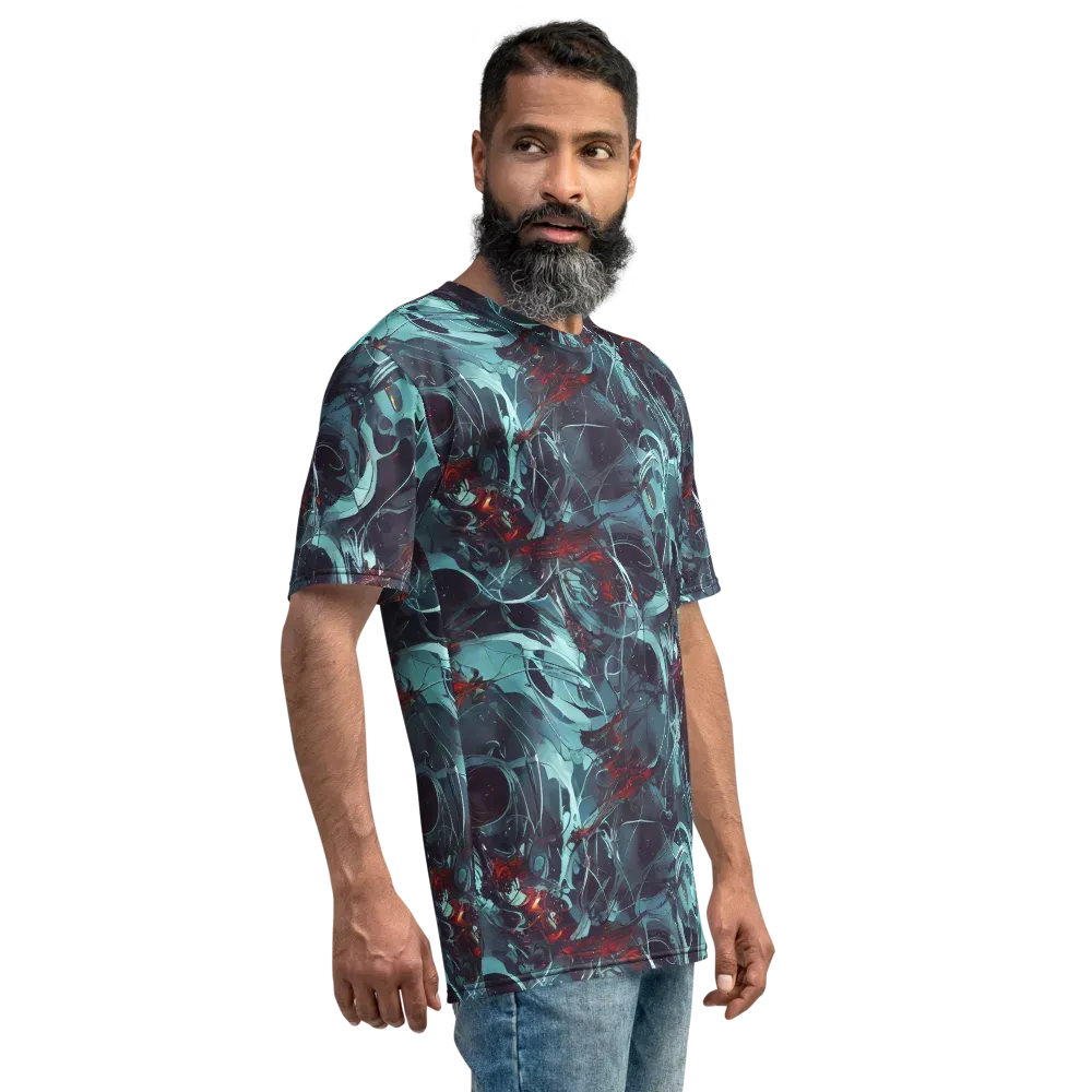 Cosmic Dancer on Men's Crew Neck T-Shirt — Right
