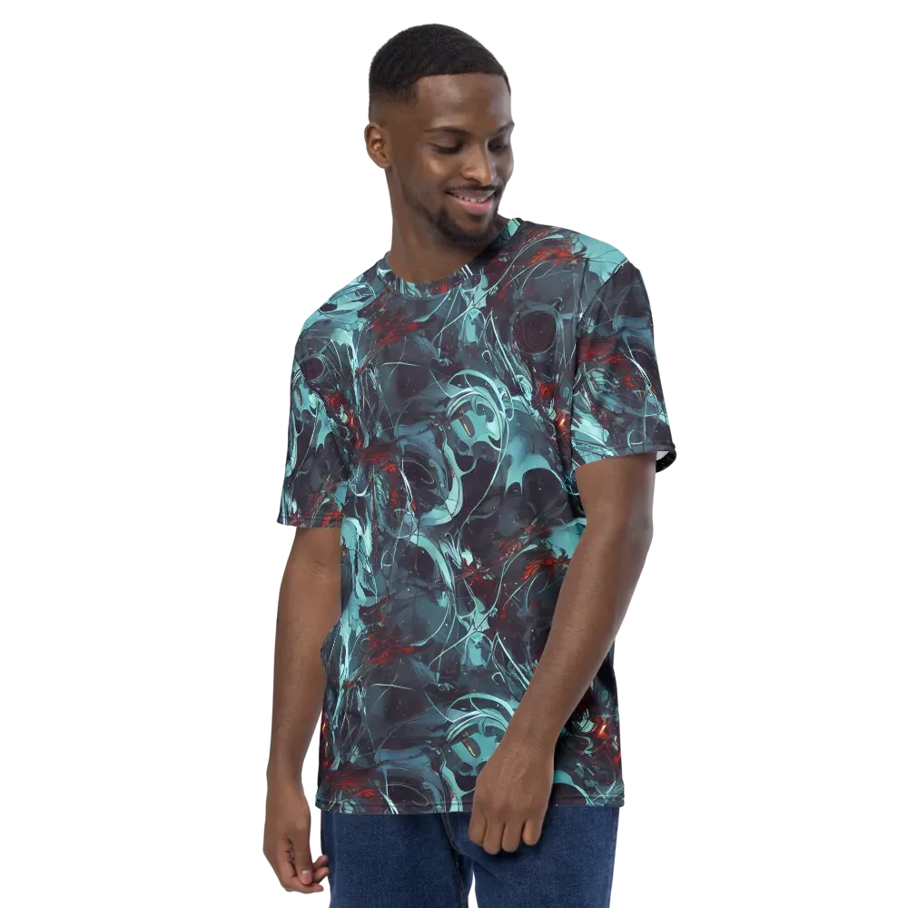 Cosmic Dancer on Men's Crew Neck T-Shirt — Left