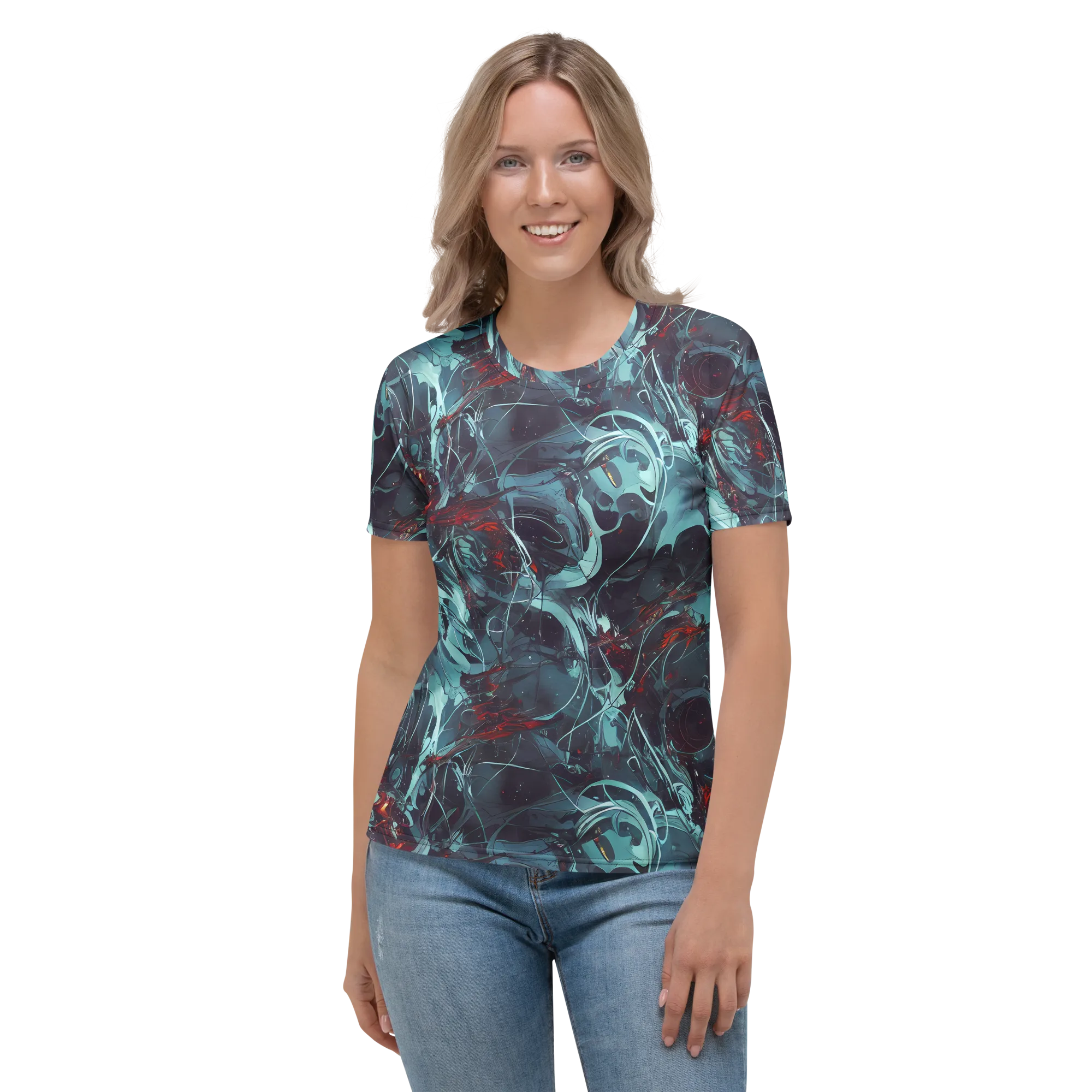 Cosmic Dancer on Women's Crew Neck T-Shirt — Front