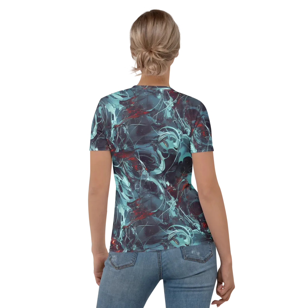 Cosmic Dancer on Women's Crew Neck T-Shirt — Back