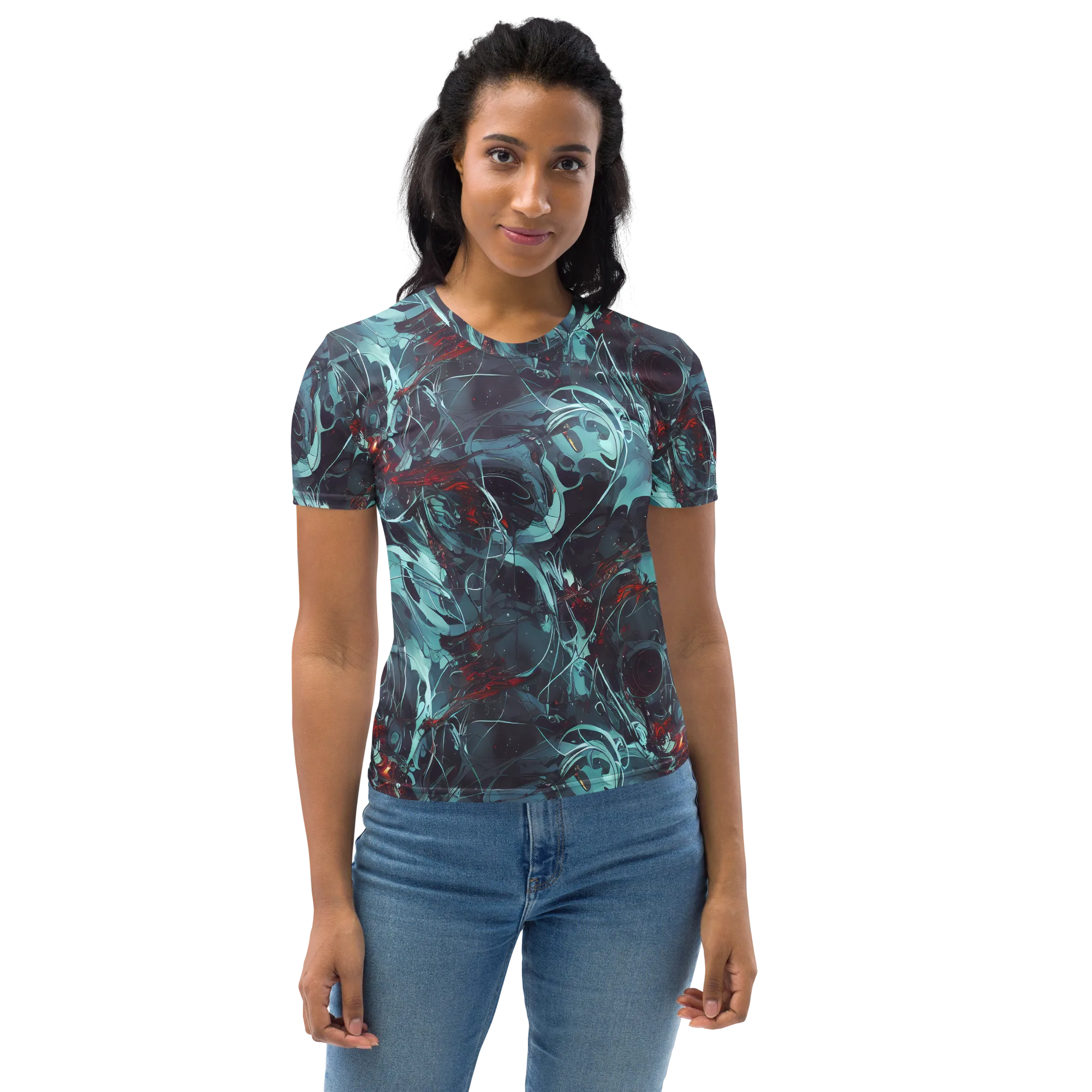Cosmic Dancer on Women's Crew Neck T-Shirt — Front