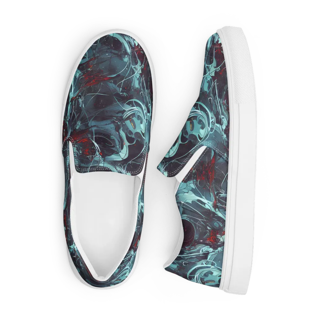 Cosmic Dancer on Men's Slip-On Canvas Shoes — Front