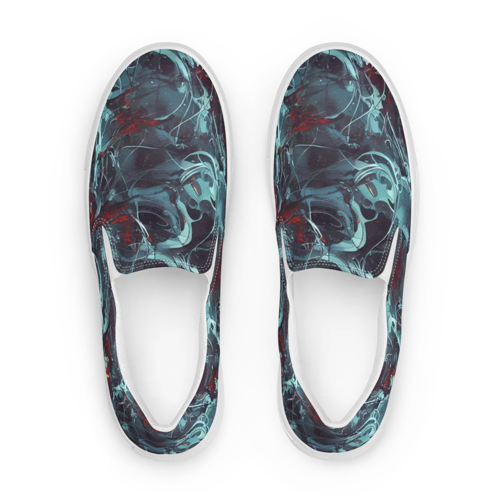 Cosmic Dancer on Women's Slip-On Canvas Shoes — Front