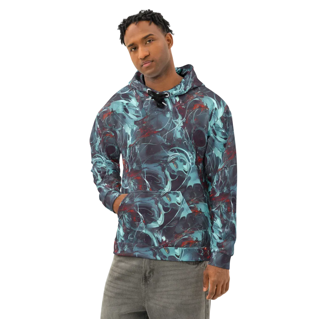 Cosmic Dancer on Cotton Hoodie — Left Front
