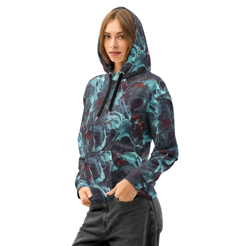 Cosmic Dancer on Cotton Hoodie — Left Front